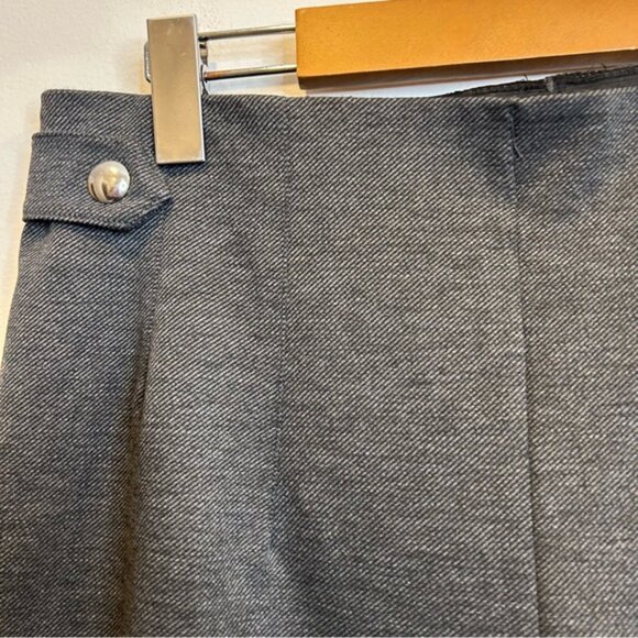 H&M Tapered Fit High Rise Trousers Pants Grey - Picture 7 of 10